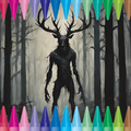 Dark Fantasy Coloring Book