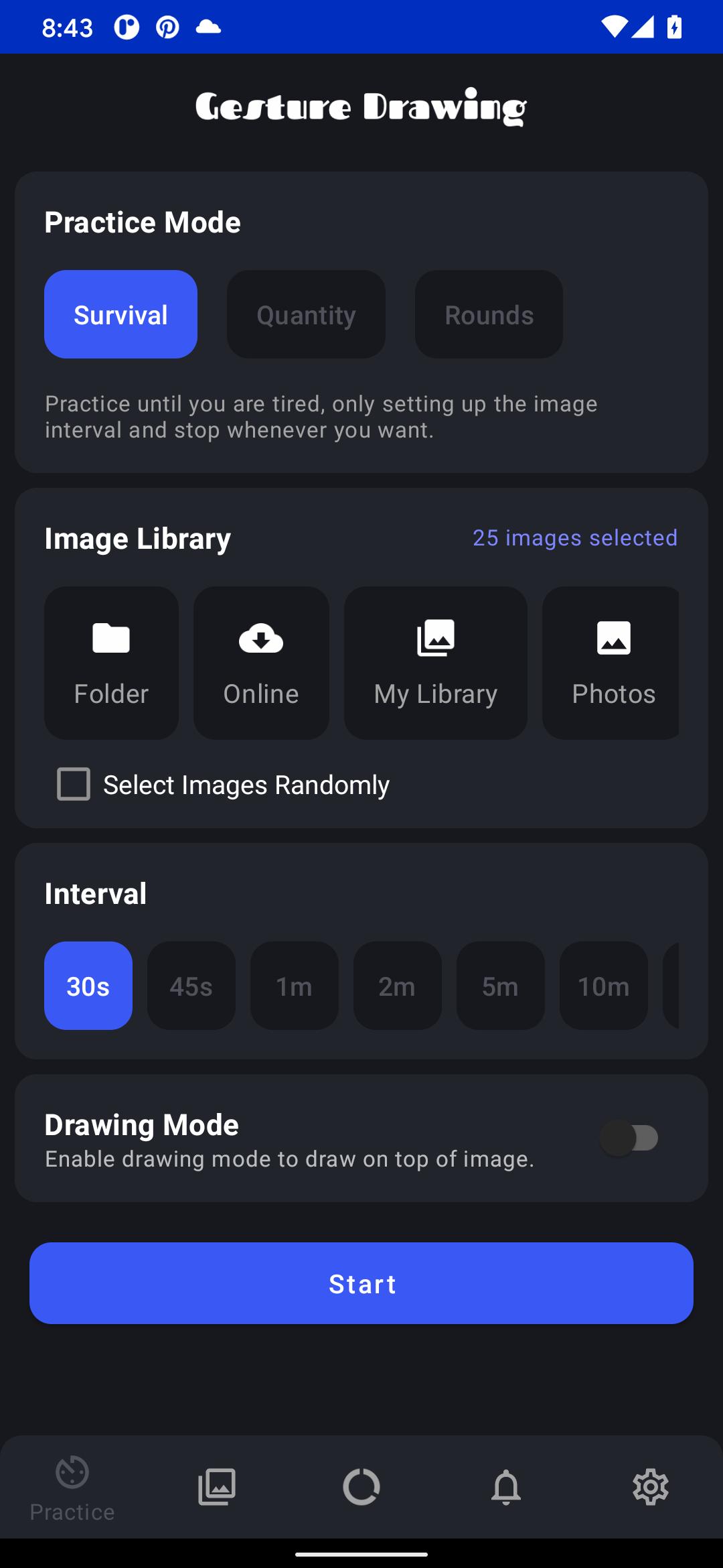 gesture drawing app