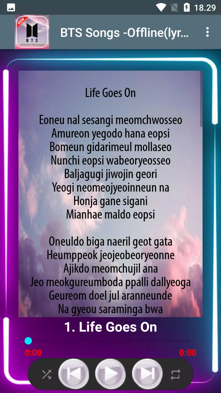 Bts Life Goes On Offline Lyrics Apk For Android Download Bts Life Goes On Offline Lyrics Apk For Android Download