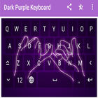Thème de clavier violet foncé icône