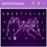 Tema de teclado morado oscuro