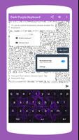 Thème de clavier violet foncé capture d'écran 1