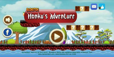 Monku Adventure Blokstok Affiche