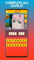 Darling In The Franxx Game Quiz 2021 تصوير الشاشة 2