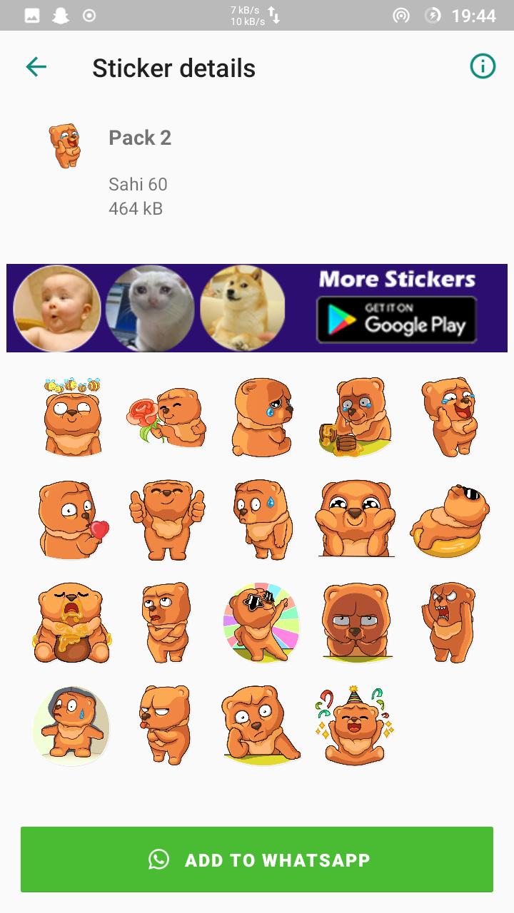 Bears Stickers For Whatsapp Wastickerapps For Android Apk Download