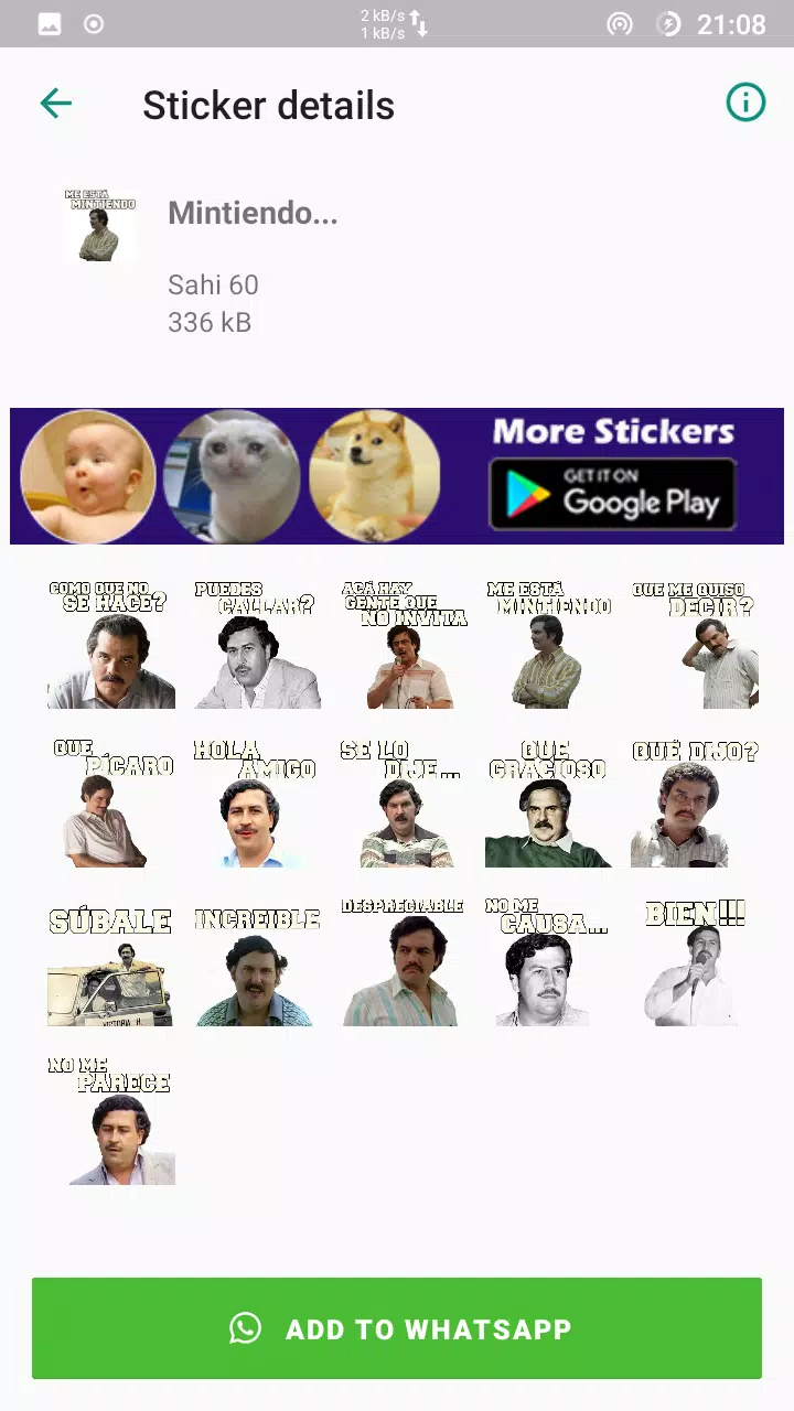Descarga de APK de Pablo Escobar Stickers para Android