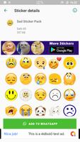 Sad Stickers تصوير الشاشة 3