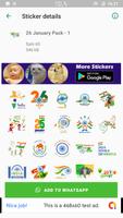 Republic Day - 26 January Stickers for WhatsApp تصوير الشاشة 1
