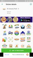 Republic Day - 26 January Stickers for WhatsApp تصوير الشاشة 2