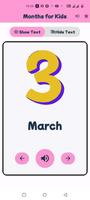Months Flashcard For Kids imagem de tela 3