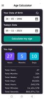 Age Calculator تصوير الشاشة 1