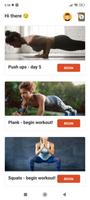 Stretching, Plank and Squats पोस्टर