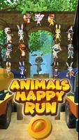 Fun Run de Animais 3D Cartaz