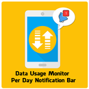 Barra de notificação do monitor de uso de dados APK