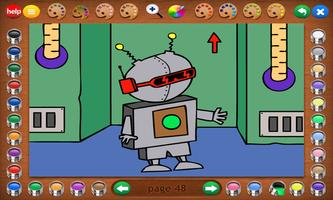 Coloring Book 14: Robots постер