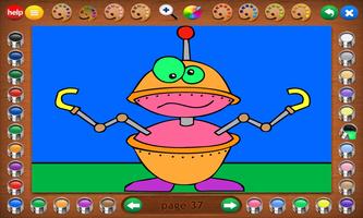 Coloring Book 14: Robots скриншот 1