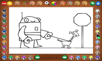 Coloring Book 14 Lite: Robots capture d'écran 3