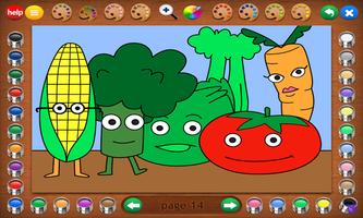 Coloring Book 19 Lite: Eating Healthy پوسٹر