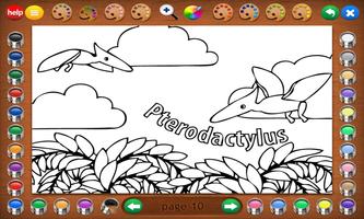 Coloring Book 21 Lite: More Dinosaurs скриншот 3