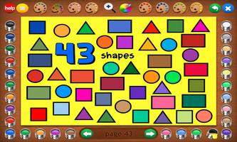 Coloring Book 23 Lite: Counting Shapes Affiche