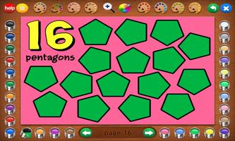 Coloring Book 23 Lite: Counting Shapes Screenshot 1