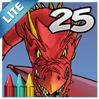 Coloring Book 25 Lite: Dragon Attack icono