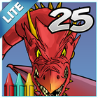 Coloring Book 25 Lite: Dragon Attack иконка