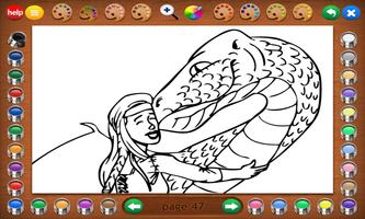 Coloring Book 25 Lite: Dragon Attack скриншот 2