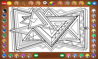 Coloring Book 26 Lite: Geometric Designs screenshot 2