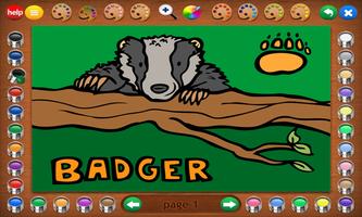 Coloring Book 27 Lite: Woodland Animals پوسٹر