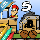 Coloring Book 5 Lite: Alphabet Train icône