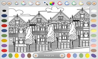 Intricate Coloring 1: Places স্ক্রিনশট 2