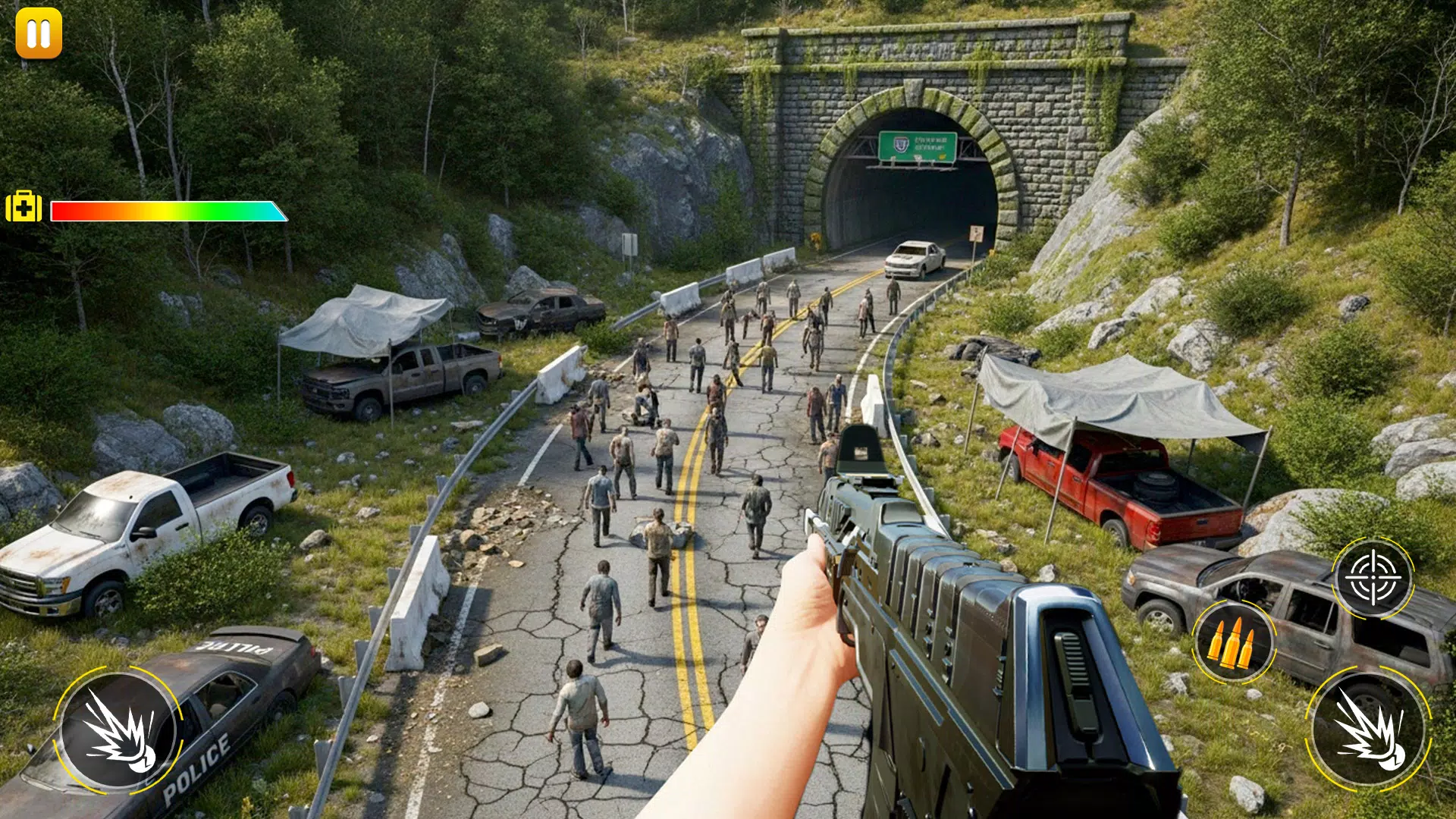 Zombie shooting survival games