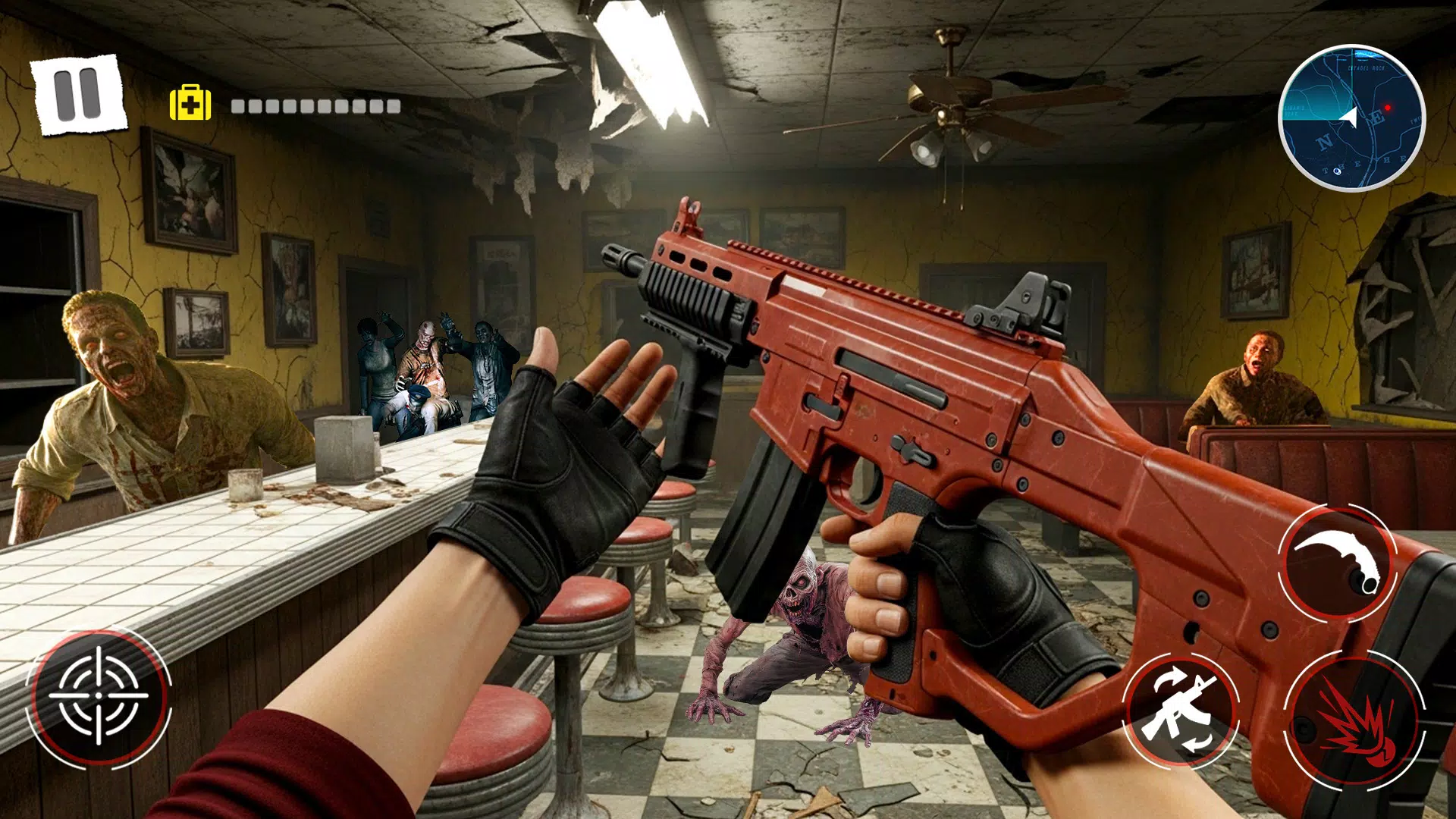 Zombie shooting survival games