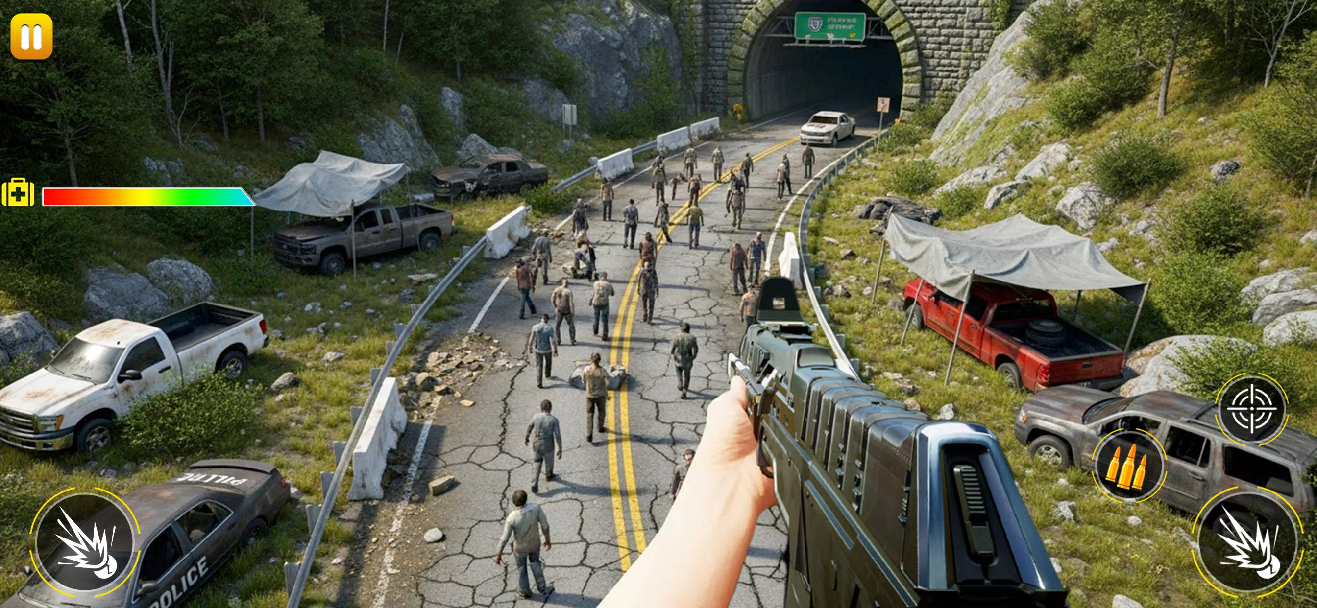 Zombie shooting survival games