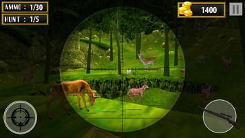 cerf jeu de tir: tir de sniper animal Affiche
