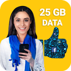 Daily Internet 25 GB Data ícone
