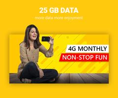 Daily Internet 25 GB Data اسکرین شاٹ 1