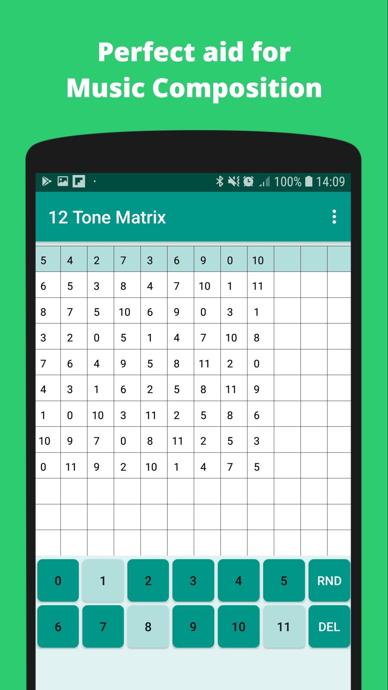 12 tone. E-Tone Matrix.