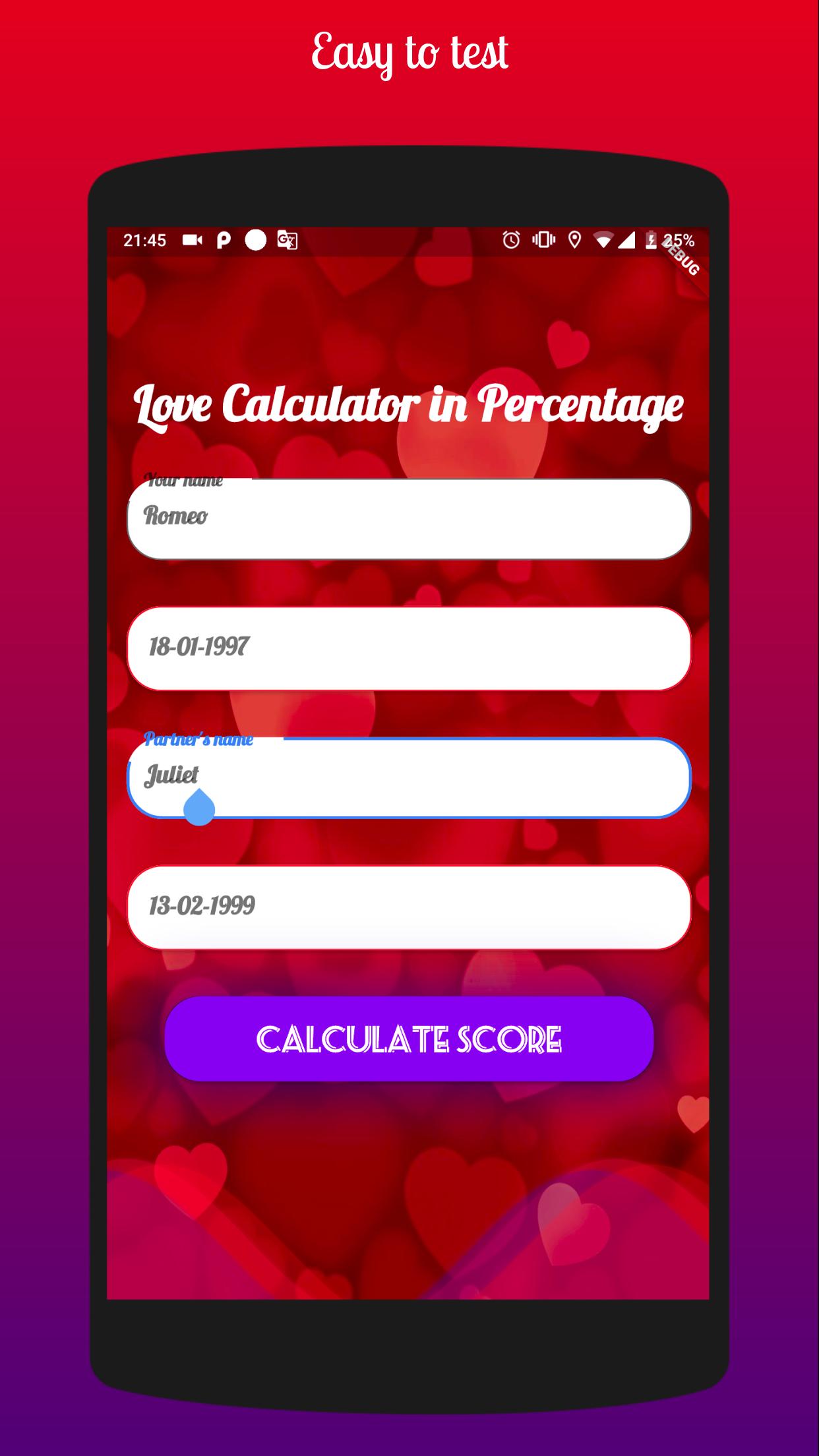 Meter real love Love Calculator