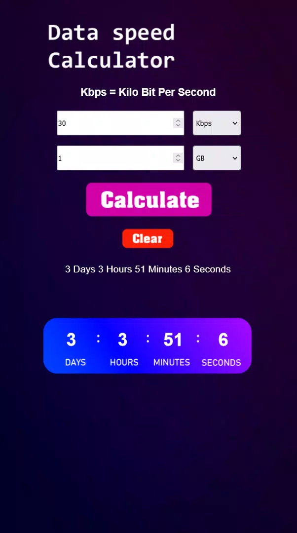 Data speed calculator APK for Android Download
