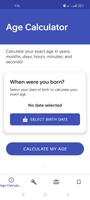 Age Calculator - Date of Birth Cartaz