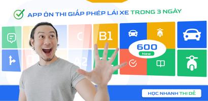 Ôn thi GPLX 600 câu -Học là đỗ الملصق