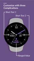 Analog One watch face syot layar 1