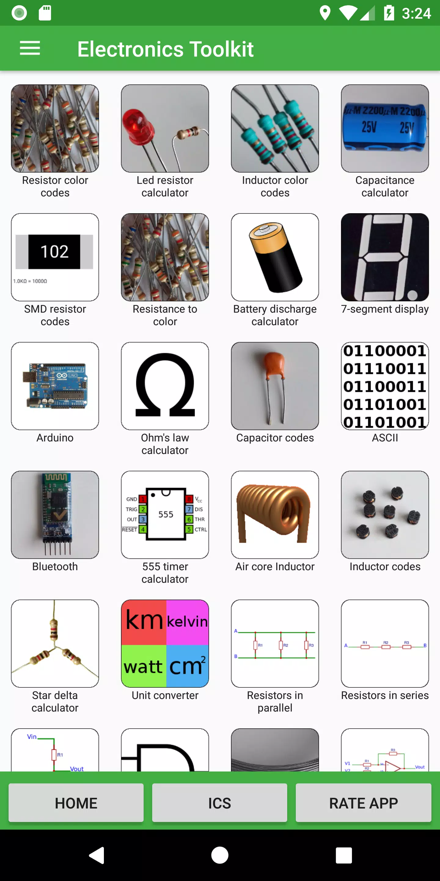 电子电工小工具软件(Electronics Toolkit) 点击查看大图