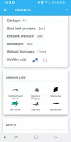 Dive log Screenshot 3