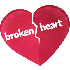 Broken heart in 4K Icon