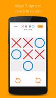Spiele für 2 Spieler Tic Tac Toe Plakat