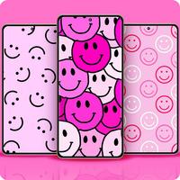 Preppy Wallpaper Pink পোস্টার