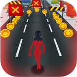 ”Lady Red Subway Run